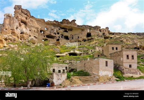 Abandoned Cave Dwellings inside a Volcanic Tuff Rock formation near ...