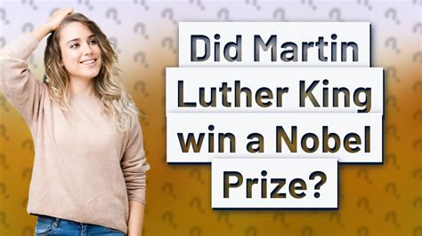 Did Martin Luther King win a Nobel Prize? - YouTube