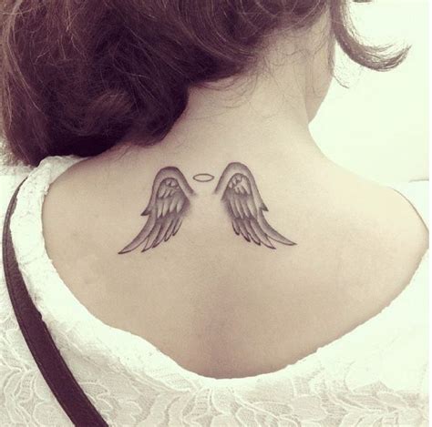 Women Tattoo - small angel wings tattoo. I love this... - TattooViral ...