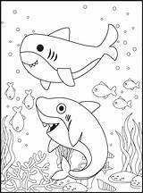 Shark Coloring Pages For Kids sketch template
