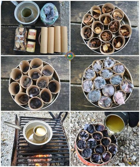 Have trouble getting a campfire to stay lit? Make your own fire starter logs for a one match ...