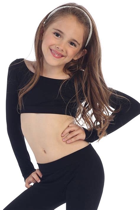 KIDS LONG SLEEVE CROP TOP – kurveShop