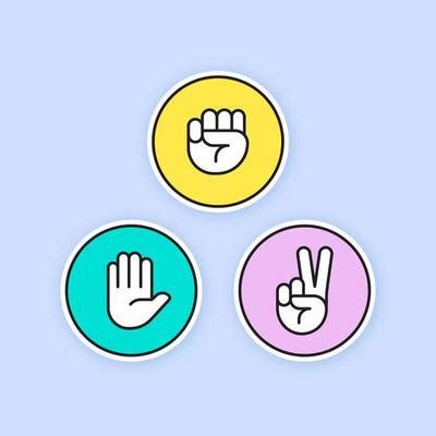 Rock Paper Scissors Vector Art, Icons, and Graphics for Free Download