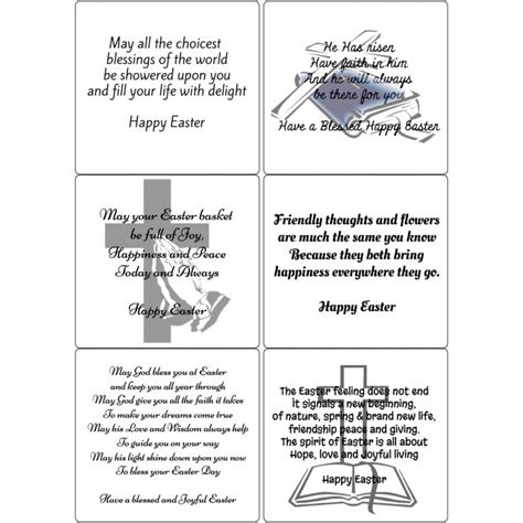 Peel Off Easter Verses 1 Sticky Verses for Handmade Cards and Crafts