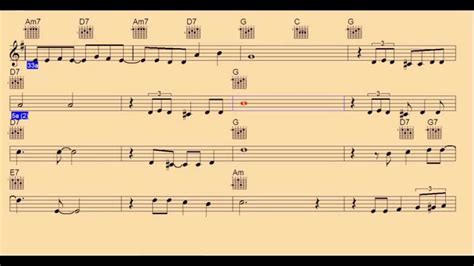 April Showers-Guitar Chords/Notes/lead sheet - YouTube