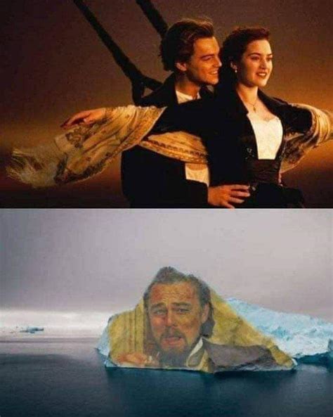 Titanic About To Crash Iceberg. Blank Template - Imgflip