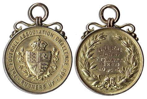 Lot Detail - Rare Football Association Cup Medal From 1905