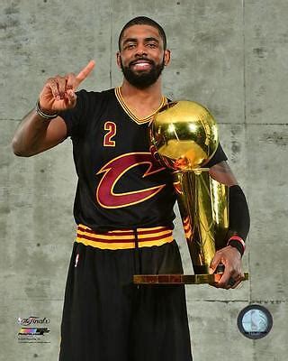 2016 FINALS Kyrie Irving w/ Trophy Cleveland Cavaliers CAVS LICENSED ...