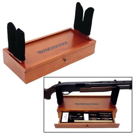 Winchester Hardwood Gun Cleaning Station 17-pc Kit | American Box