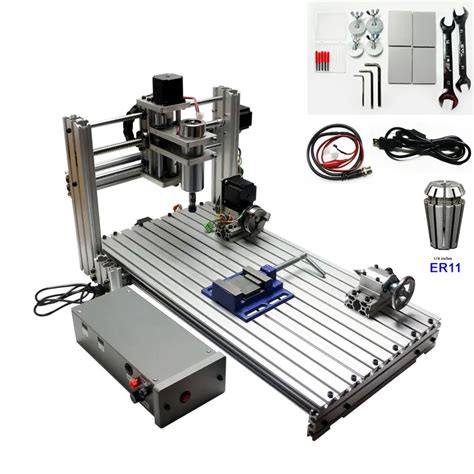 USB CNC Woodworking Lathe Machine 3 axis 4 axis CNC 6030 Engraving Cutting Machine 400W-in Wood ...