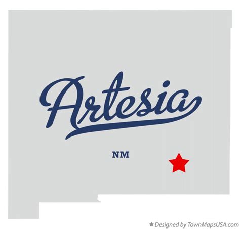 Map of Artesia, NM, New Mexico