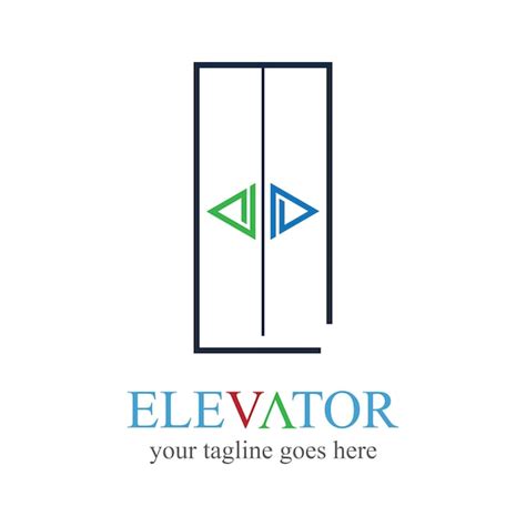 Premium Vector | Lift and elevator logo design minimal logotype vector ...