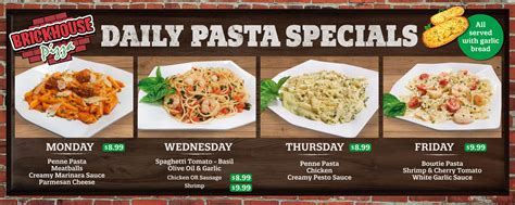 Specials — Brickhouse Pizza