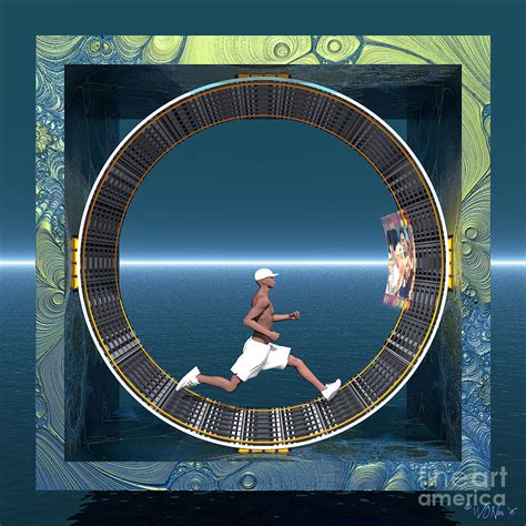 Human Wheel Digital Art by Walter Neal