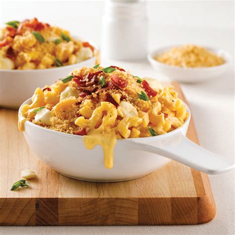 Mac’n cheese au bacon et fromage en grains - Je Cuisine