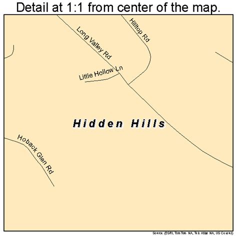 Hidden Hills California Street Map 0633518