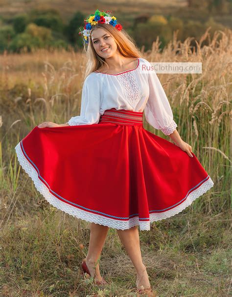 Ukrainian dress for dance Zorka traditional gown | RusClothing.com