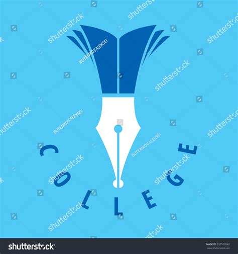 College Logo Vector Stock Vector (Royalty Free) 532100542 | Shutterstock