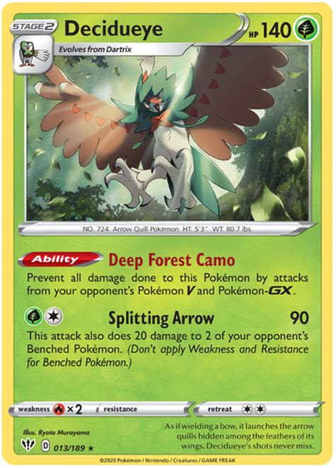 Decidueye - Darkness Ablaze #13 Pokemon Card