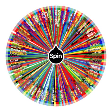 Country Wheel in Alphabetic Order. | Spin The Wheel App