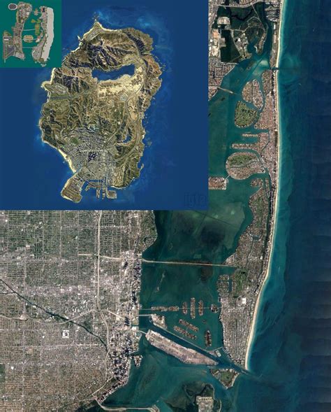 Size comparison of Vice City map, GTA V map, and Miami : r/GrandTheftAutoV