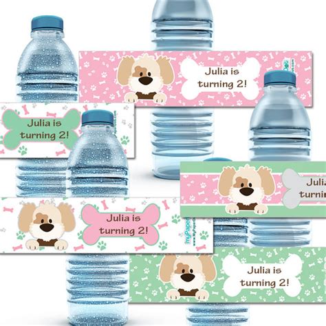 Puppy Party - Water Bottle Labels – MyPaperDot