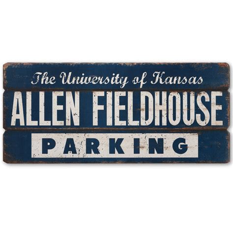 University of Kansas Allen Fieldhouse Parking Wood Wall Decor | Wichita ...