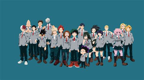 Shoto Todoroki, Katsuki Bakugou, My Hero Academia, Momo Yaoyorozu, Mina Ashido, Anime, Rikido ...