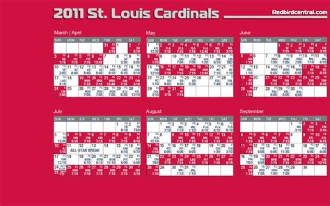 St Louis Cardinals Calendar 2024 With Schedule 3 2024 - Laure Jacquenette