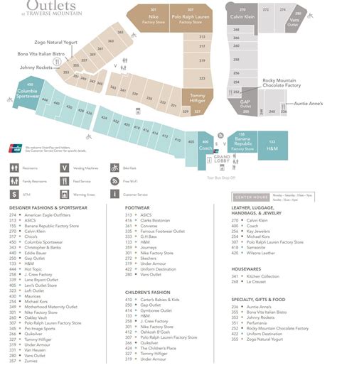 Map Of Grand Traverse Mall | Printable Templates Free