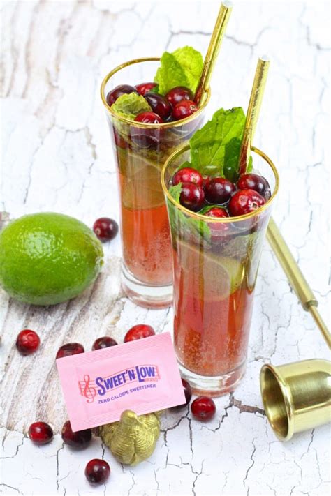 Virgin Cranberry Mojito Drink Recipe Sweet N Low