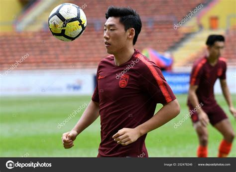 Players China National Football Team Take Part Training Session Afc ...