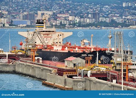 Cargo the Port of Novorossiysk Editorial Image - Image of black, lighthouse: 56076280