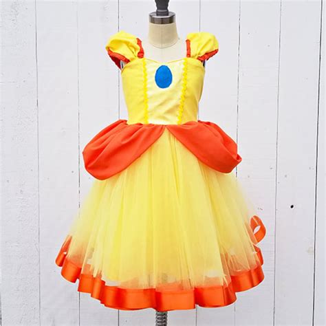 Princess Daisy Costume For Girls Girls Super Mario Costume ...