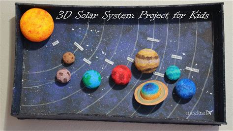 How to make 3D Solar System Project for Kids | Solar system projects, Solar system projects for ...