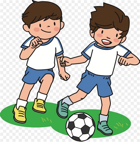 Students Playing Sports Clipart Cartoon