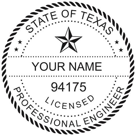 TEXAS Trodat Self-inking Licensed Professional Engineer Stamp - Winmark ...