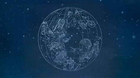 an image of the zodiac sign as it appears to be drawn in blue ink on a ...