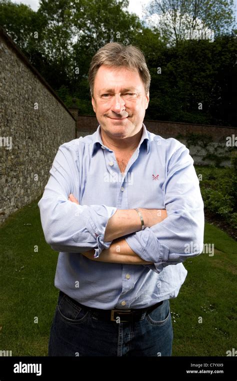 Alan Titchmarsh photographed in the gardens of Chawton House Library in Hampshire , England ...