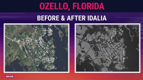 Satellite imagery shows the time before and after Idalia flooded parts of Florida - The Hiu