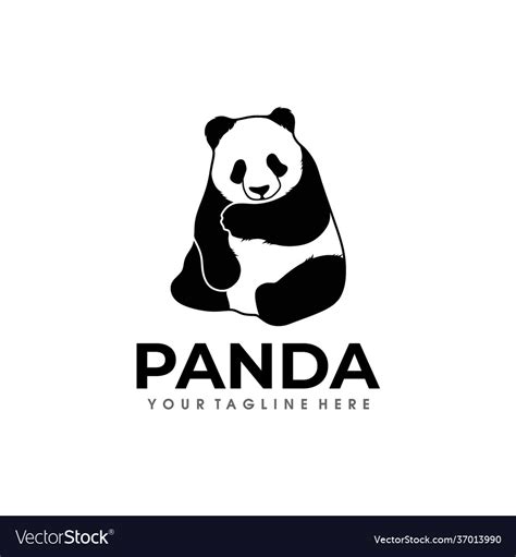 Panda logo design Royalty Free Vector Image - VectorStock