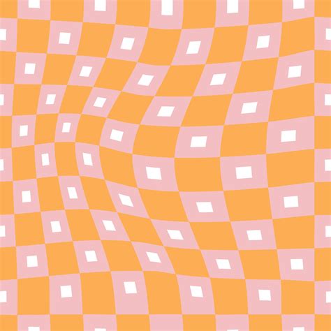 70s trippy grid retro seamless pattern in pink and orange 13530913 ...