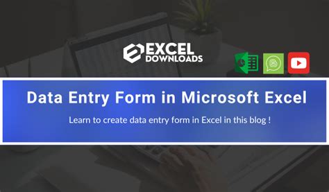 Data Entry Form in Microsoft Excel | Complete tutorial blog