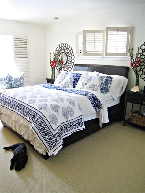 blue and white bedding+master bedroom ideas+tropical beach style decorating | Flickr - Photo ...