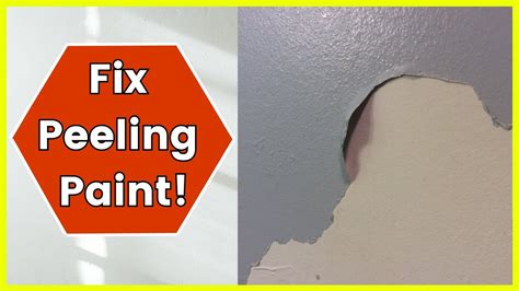 How To Fix Peeling Paint On Walls - YouTube