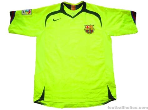 NIKE BARCELONA 2006 AWAY JERSEY NEON GREEN - Soccer Plus