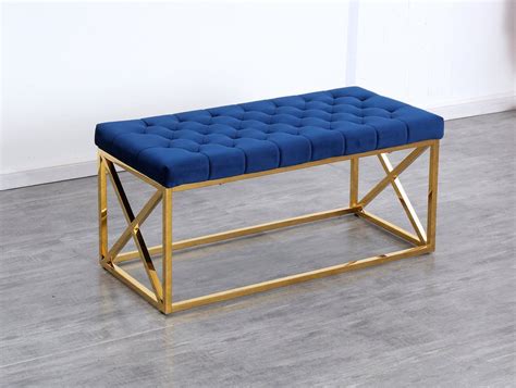 Genoa Velvet Upholstered Bench & Reviews | Joss & Main | Мебель из стали, Дизайн дивана ...