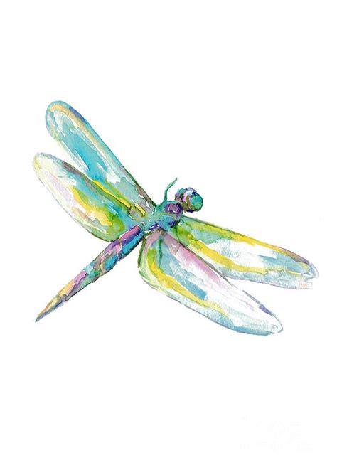 Watercolor Dragonfly Painting