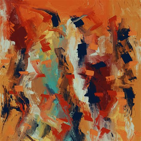 Orange Abstract Painting · Free Stock Photo