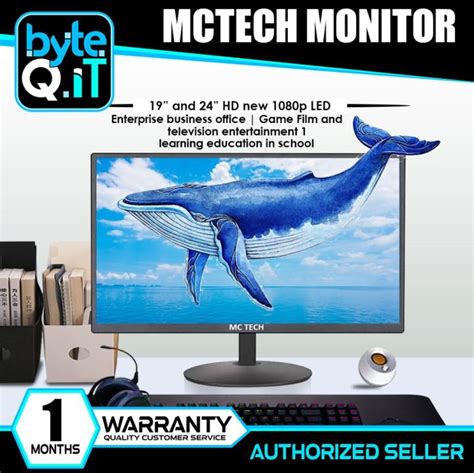 MCTECH Computer monitor CCTV Monitor For PC For CCTV 60HZ 1366*768 1920*1080 75Hz HD 19 24 inch ...